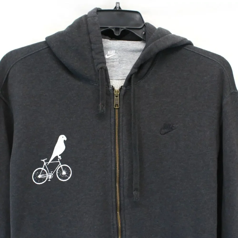 Nike Sportswear Sweatshirt Jacket Hoodie Zip Terry Outdoor Urban Pocket Large
